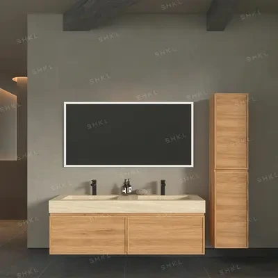 Double Floating Vanity